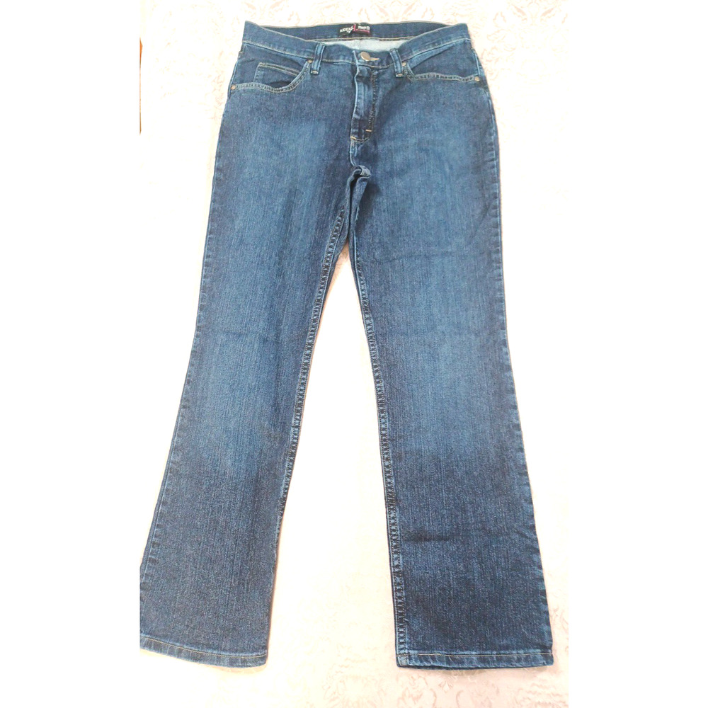 Riders by Lee Womens Blue Jeans Sz 12 M Straight Classic Stretch Mid Rise